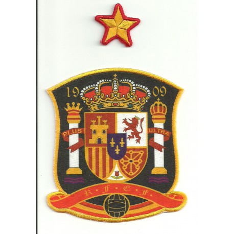 Textile and embroidery patch SPANISH SELECTION 1909 & STAR 9cm x 10cm