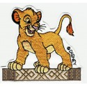 Patch embroidery SIMBA The Lion King 8cm x 8cm