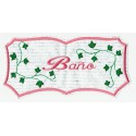 Embroidered patch PERSONALIZED IVY PINK 22cm x 10.5cm