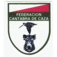 Textile patch FEDERACION CANTABRA DE CAZA 6cm x 7cm