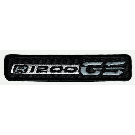 Embroidered patch BMW GS R1200 BLACK NEW 13cm x 2,5cm