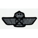 Embroidered patch AVIACION SILVER OLD 8cm x 3,5cm
