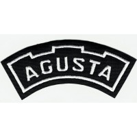 Patch embroidery AGUSTA 8,5cm x 3,5cm