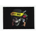 Patch embroidery and textile FLAG SKULL GUNS N ROSES 7cm x 5cm