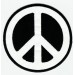 embroidery patch PEACE B/N 7,5cm