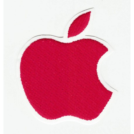 embroidery patch APPLE RED 5cm x 6cm