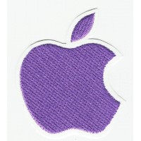 embroidery patch APPLE LILAC 5cm x 6cm