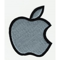 embroidery patch APPLE GRAY 5cm x 6cm