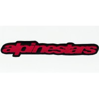 Patch embroidery ALPINESTARS RED LETTERS 16.5cm x 2.5cm