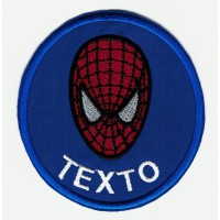Patch embroidery SPIDERMAN MARVEL YOUR TEXT 7,5cm 