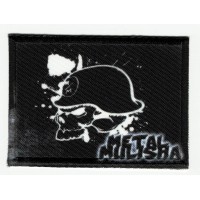 Patch textile and embroidery METAL MULISHA flag 1 5cm x 7cm