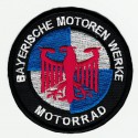 Parche bordado BMW BAYERISCHE MOTOREN WERKE MOTORRAD AZUL 7,5cm