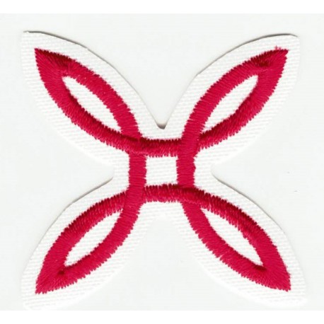 Embroidered patch WHITE MONTURA 4cm x 4cm