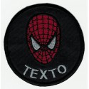 Embroidery patch BLACK SPIDERMAN MARVEL YOUR TEXT 7,5cm 