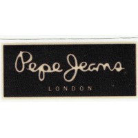 Parche textil PEPE JEANS LONDON NEGRO 7,5cm x 3cm