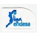  Embroidered patch LEAGUE WHITE ENDESA 6.5cm x 4.5cm 