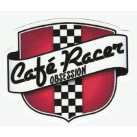 Parche textil CAFE RACER OBSESSION 8cm x 7cm