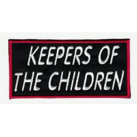 embroidered patch KEEPERS OF THE CHILDREN 10cm x 4,5cm