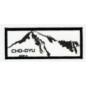 Textile patch and embroidery CHO OYU 8cm x 3cm