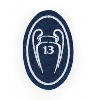 Embroidery patch 13 CUPS CHAMPIONS REAL MADRID 5CM X 7,5cm