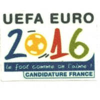 Textile and embroidery patch UEFA EURO 2016 FRANCE 8CM X 6CM