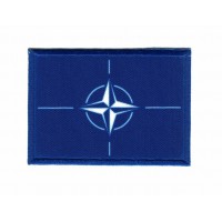 Parche bordado y textil BANDERA OTAN 6,5cm x 4,5cm