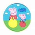 Textil and embroidered patch PEPPA AND GEORGE 7,5cm