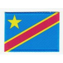 Patch embroidery and textile FLAG BANDER0A REPUBLICA DEMOCTICA DEL CONGO 7CM x 5C