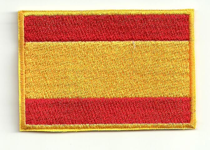 Bandera de España parche bordado (A097)
