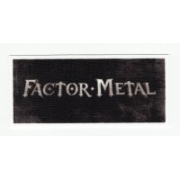 Textile patch FACTOR METAL 10cm x 4.5cm