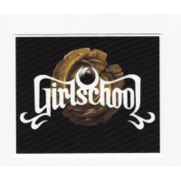 Textile patch GIRLSCHOOL 8,5cm x 7cm 