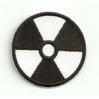 embroidery patch RADIOACTIVITY WHITE 4,4cm