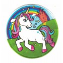 Textil and embroidered patch UNICORN COLORS 7,5CM