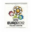 Parche bordado y textil UEFA EURO 2012 POLAND-UKRAINE 4,5cm x 5cm