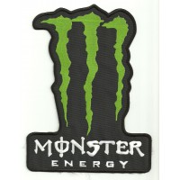 Patch embroidery MONSTER ENERGY BLACK 18cm x 25cm