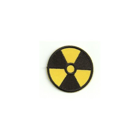 embroidery patch RADIOACTIVITY YELLOW 4,5cm