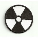 embroidery patch RADIOACTIVITY WHITE 8cm