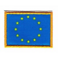 Parche bordado y textil BANDERA EUROPA 4CM X 3CM