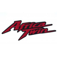 Patch embroidery RED AFRICA TWIN 13cm x 4.5cm