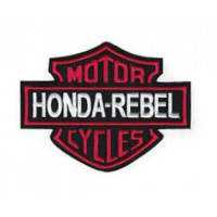 Patch embroidery HONDA REBEL MOTOR CYCLES 15cm x 11,5cm