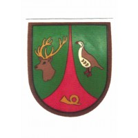 Textile patch SHIELD GUARDED HUNTING 6cm x 7cm