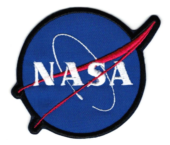 Patch embroidery NASA WHITE 9cm x 3,5cm - Los Parches
