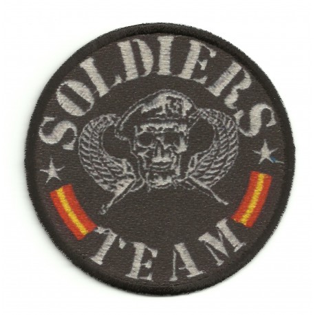 Textile and embroidery patch SOLDIERS TEAM 7,5cm