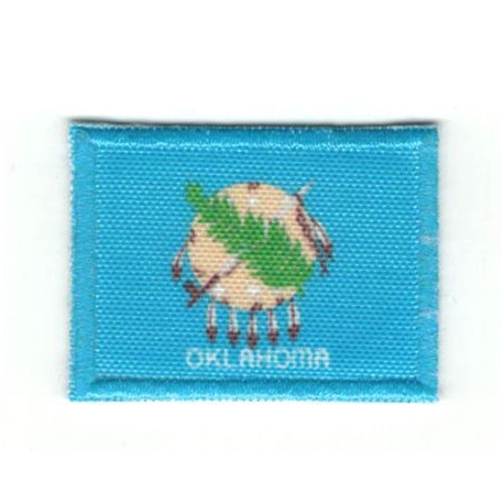 Patch embroidery and textile FLAG OKLAHOMA 7CM x 5CM