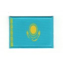 Embroidery and textile patch FLAG KAZAKHSTAN 4CM X 3CM