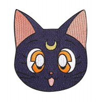 Patch embroidery SAILOR MOON CAT 8cm x 9cm