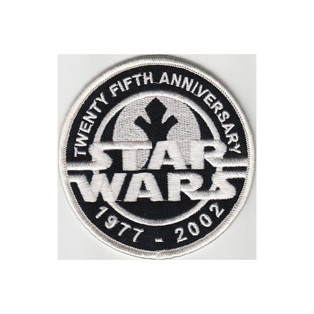Patch embroidery STAR WARS WHITE 8cm x 5cm