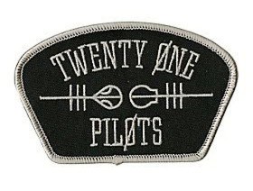 Embroidery patch TWENTY ONE PILOTS 9cm x 4cm - Los Parches