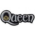 Embroidery patch QUEEN gris 9cm x 4cm
