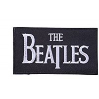 Parche bordado The Beatles B/N 8cm x 5cm